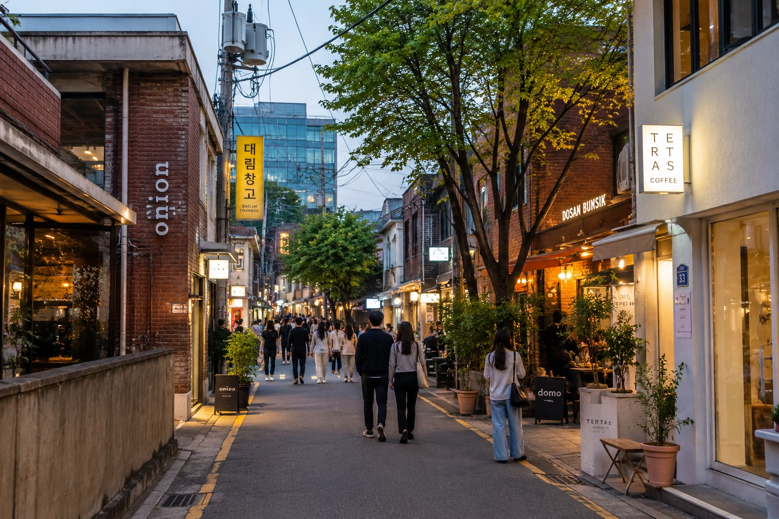 Seongsu cafe alley in Seoul
