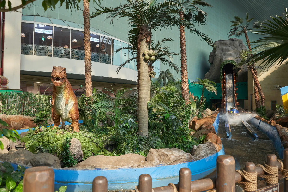 Flume Ride inside Lotte World Adventure